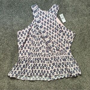 NWT Loft peplum halter top